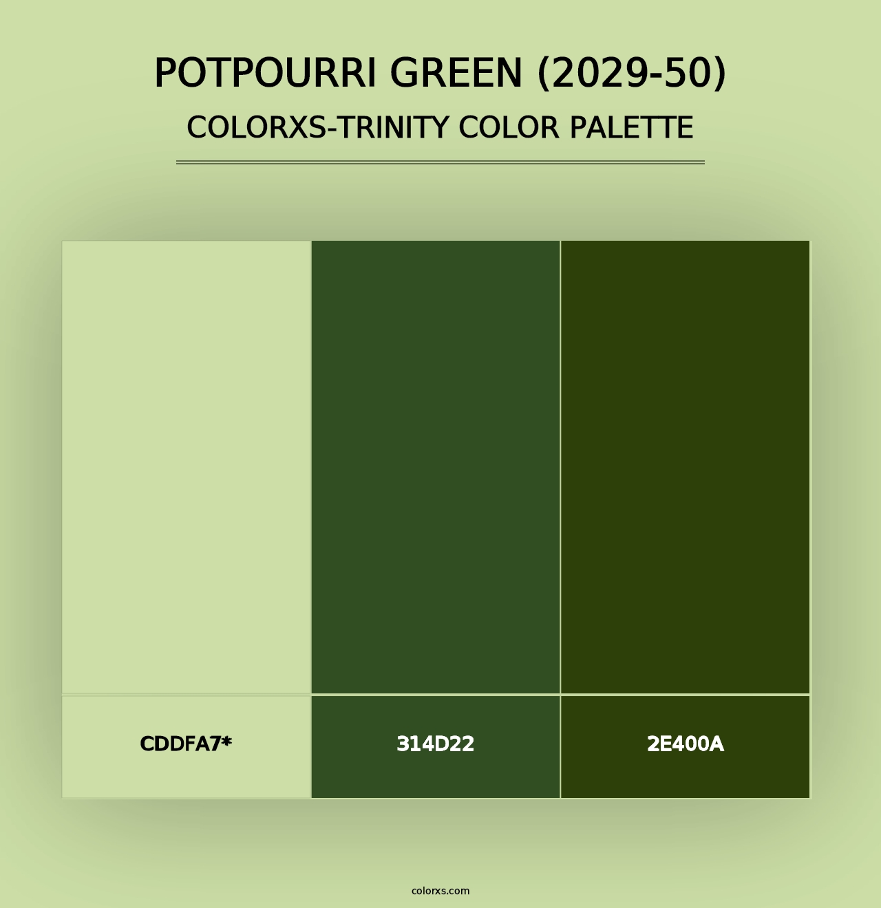 Potpourri Green (2029-50) - Colorxs Trinity Palette