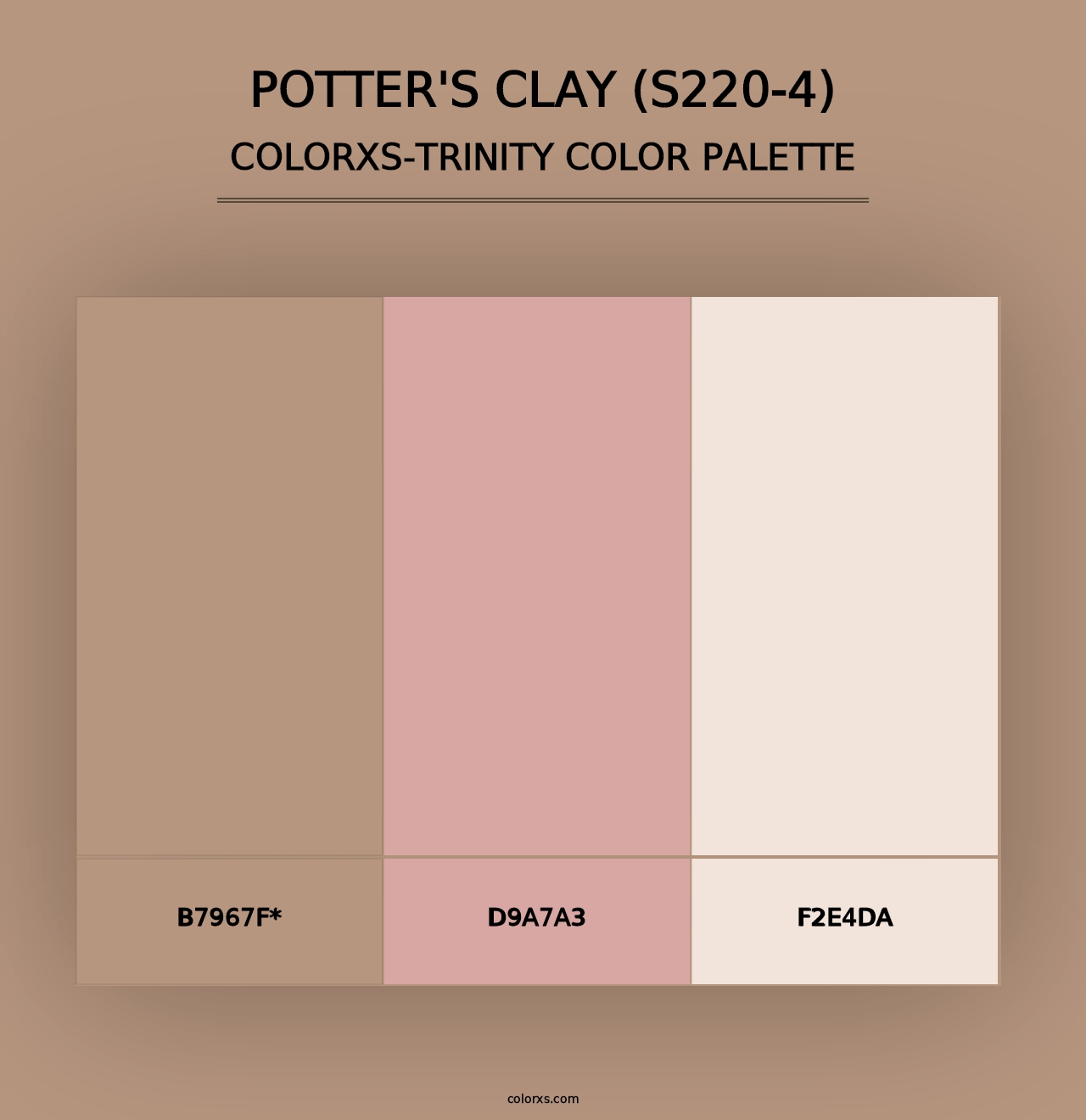 Potter'S Clay (S220-4) - Colorxs Trinity Palette