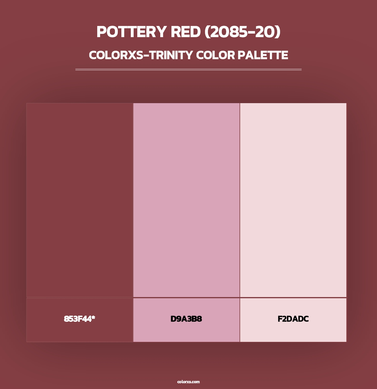 Pottery Red (2085-20) - Colorxs Trinity Palette