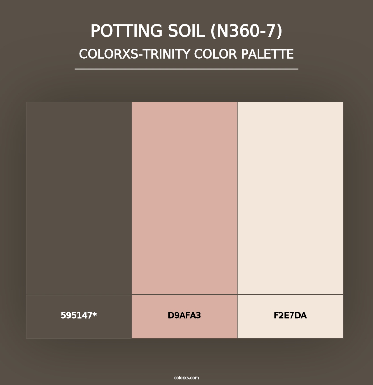 Potting Soil (N360-7) - Colorxs Trinity Palette