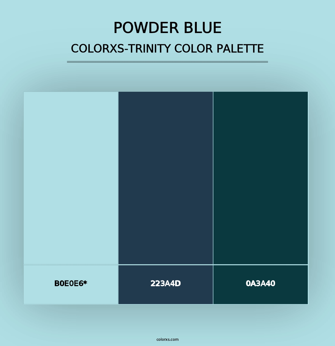 Powder Blue - Colorxs Trinity Palette