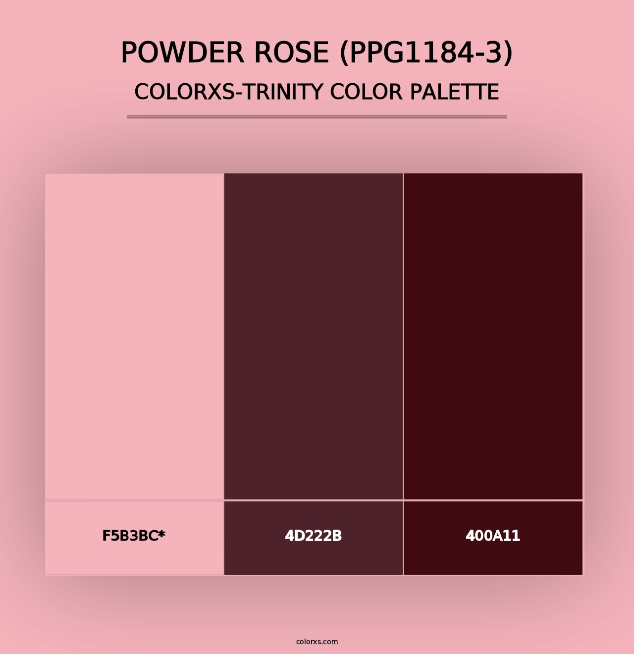 Powder Rose (PPG1184-3) - Colorxs Trinity Palette