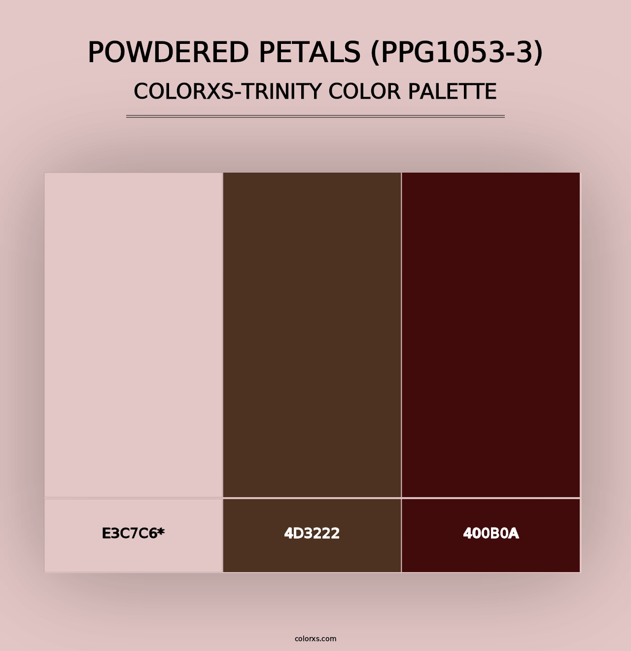 Powdered Petals (PPG1053-3) - Colorxs Trinity Palette