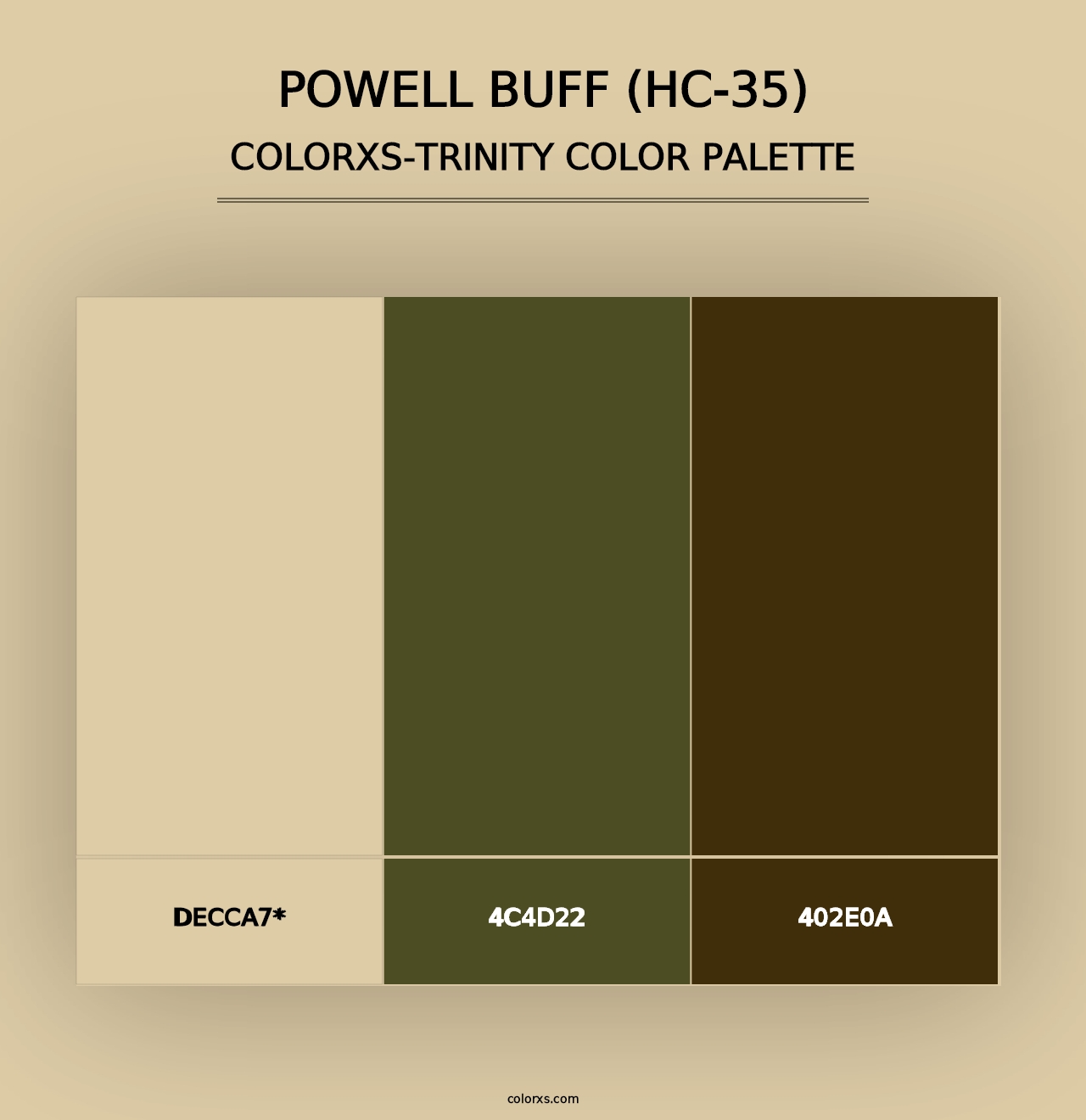 Powell Buff (HC-35) - Colorxs Trinity Palette