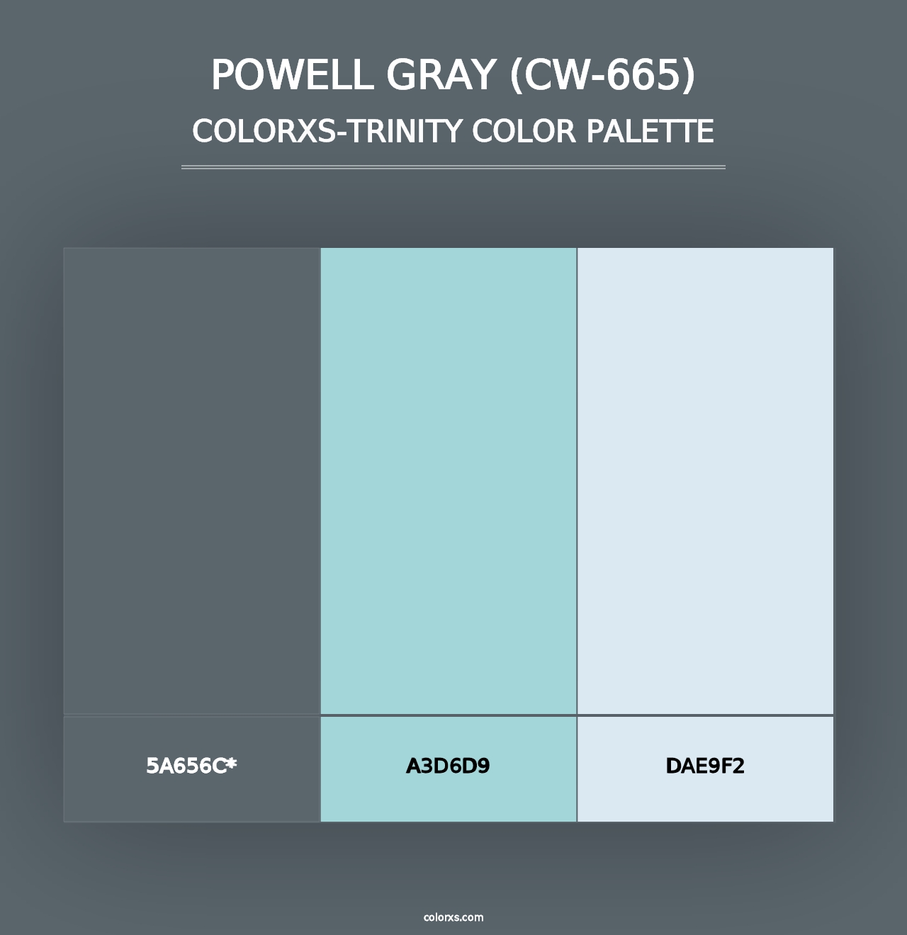 Powell Gray (CW-665) - Colorxs Trinity Palette