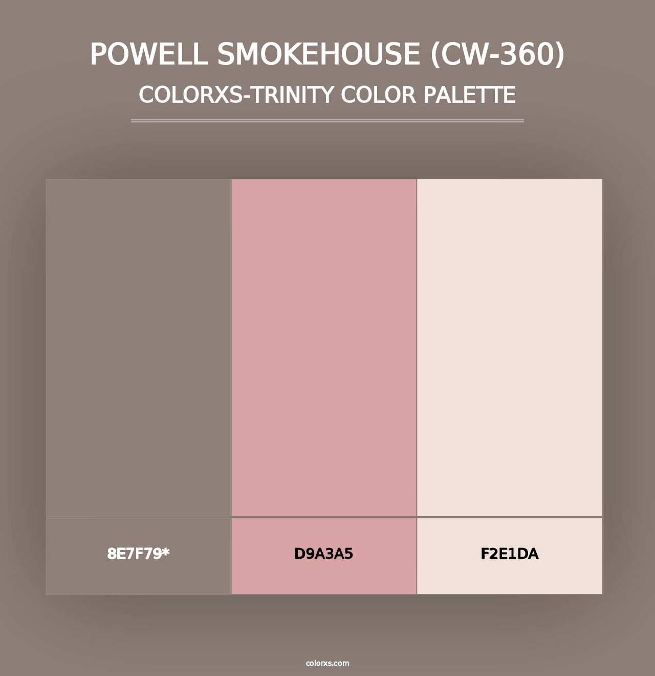 Powell Smokehouse (CW-360) - Colorxs Trinity Palette