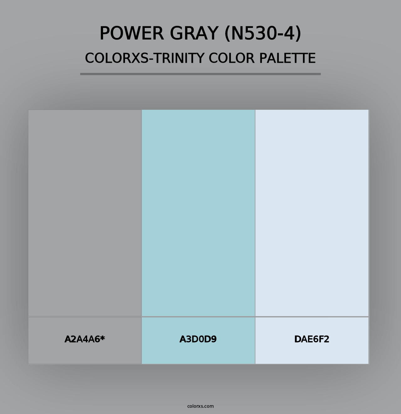 Power Gray (N530-4) - Colorxs Trinity Palette