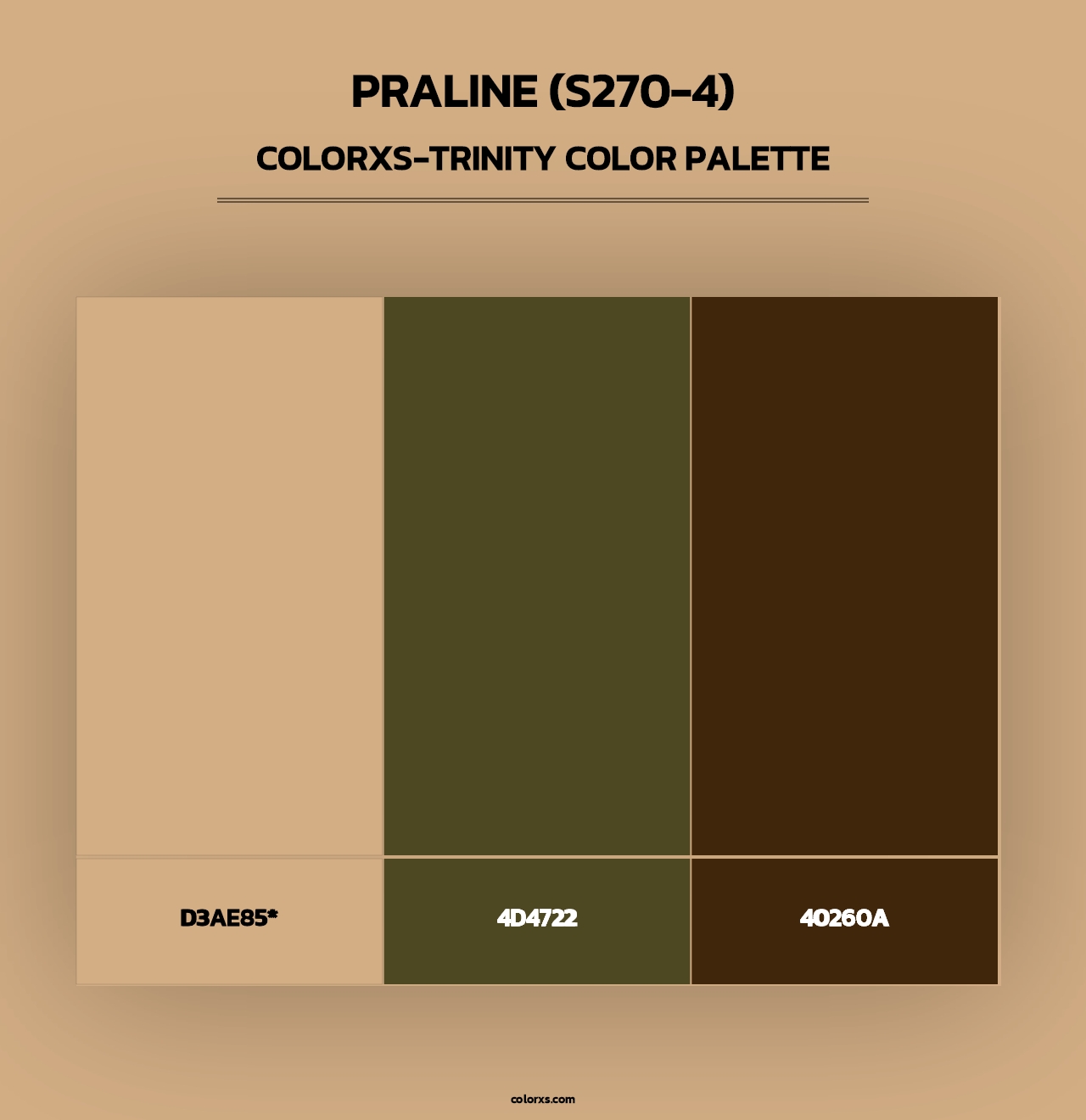 Praline (S270-4) - Colorxs Trinity Palette