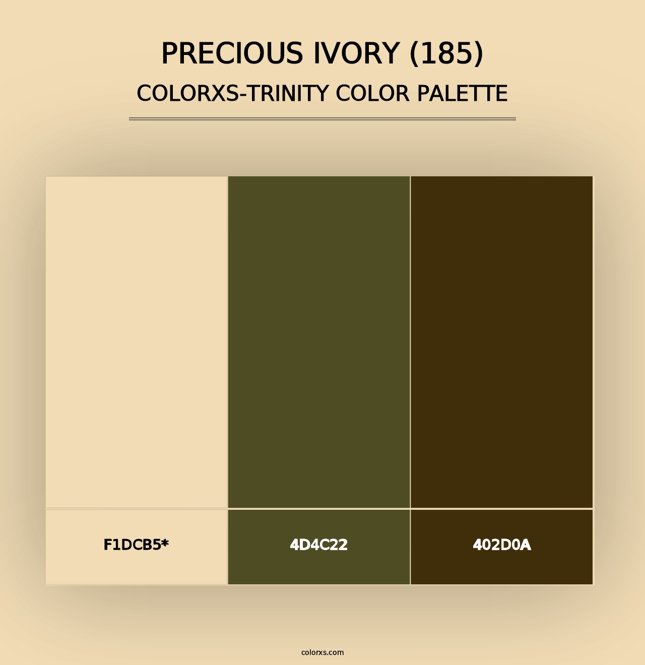 Precious Ivory (185) - Colorxs Trinity Palette