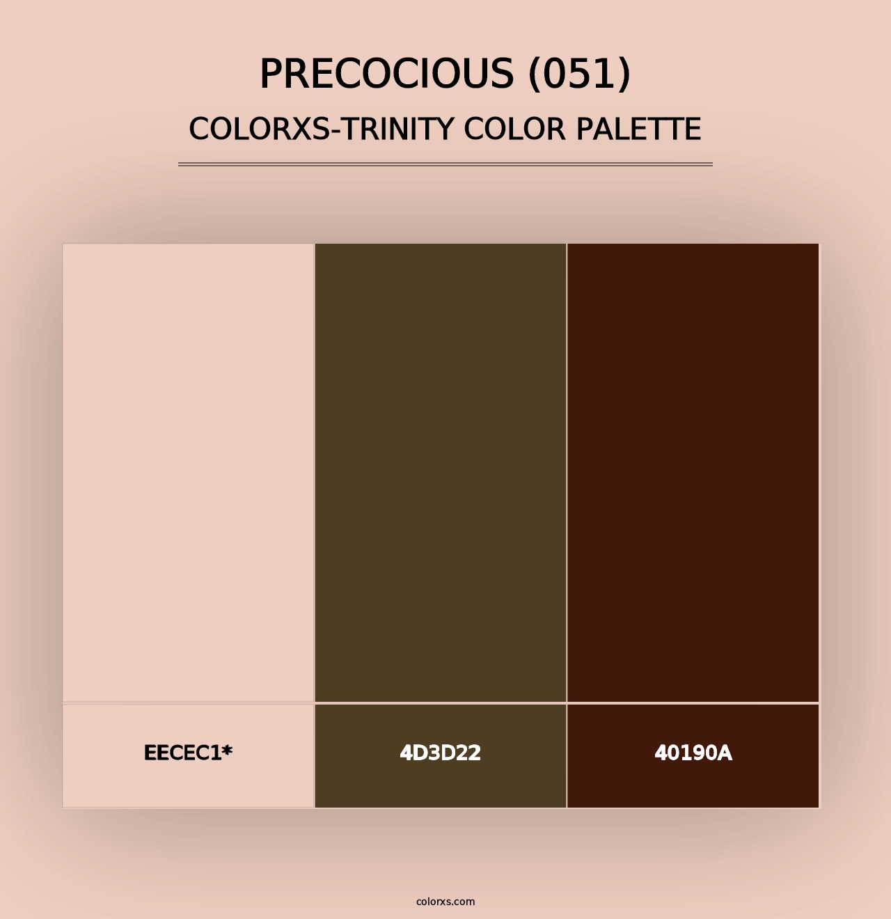 Precocious (051) - Colorxs Trinity Palette