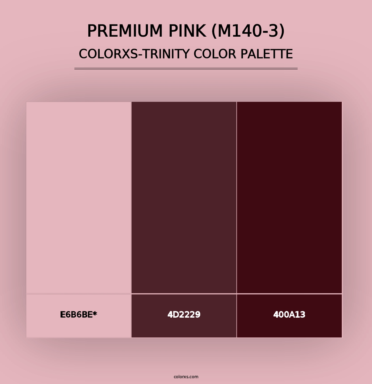 Premium Pink (M140-3) - Colorxs Trinity Palette