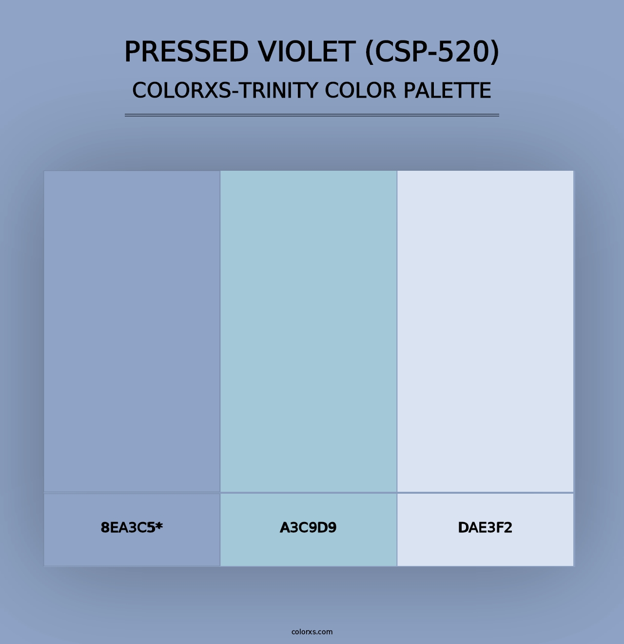 Pressed Violet (CSP-520) - Colorxs Trinity Palette