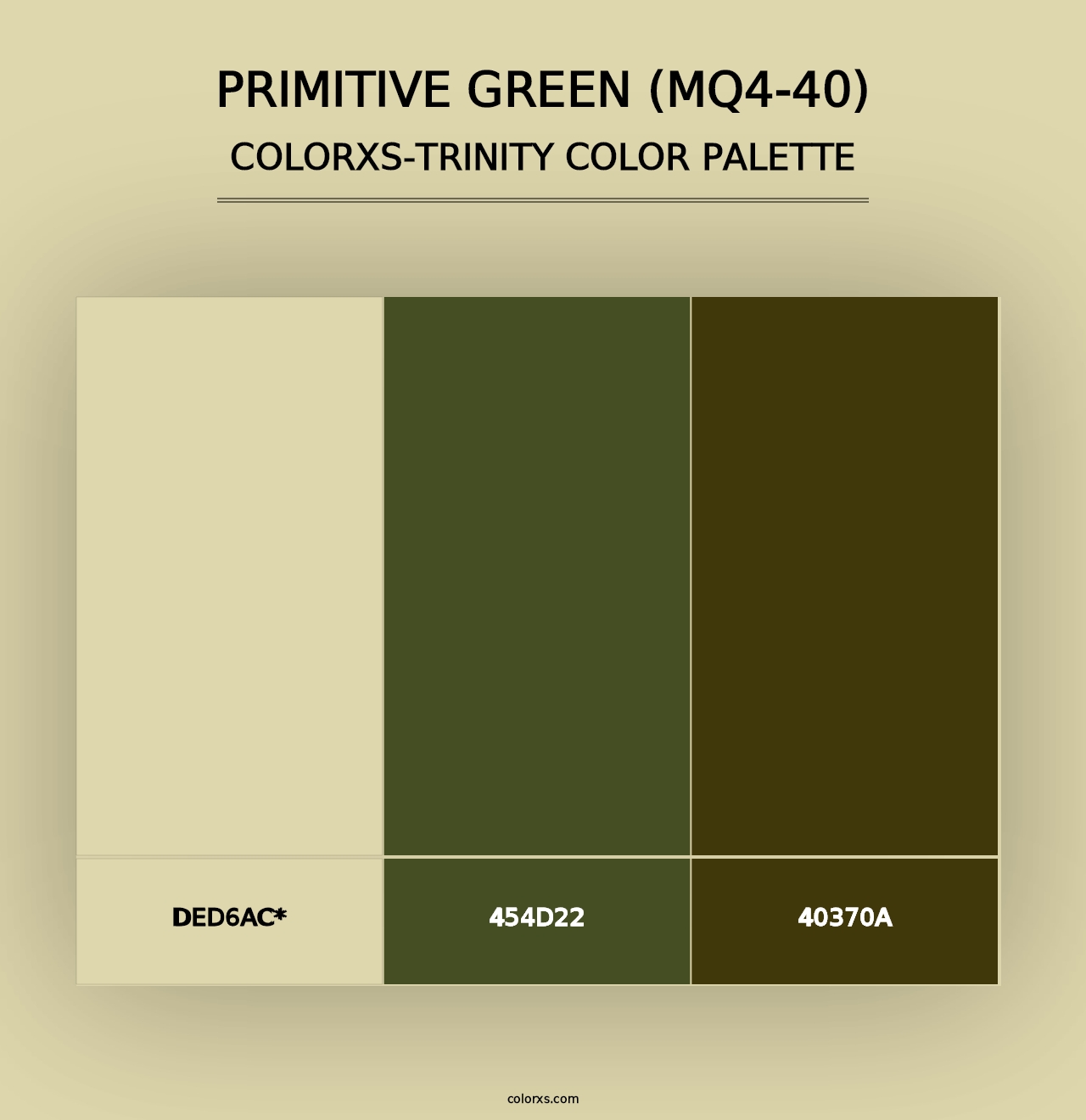 Primitive Green (MQ4-40) - Colorxs Trinity Palette