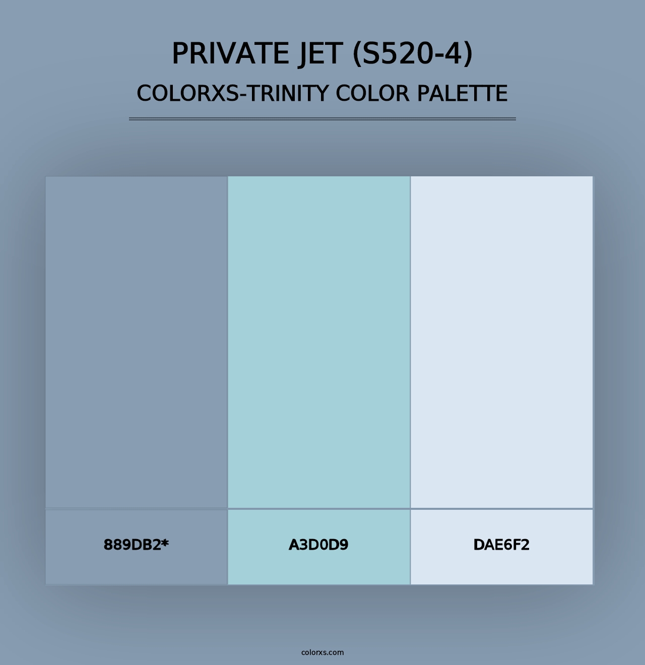 Private Jet (S520-4) - Colorxs Trinity Palette