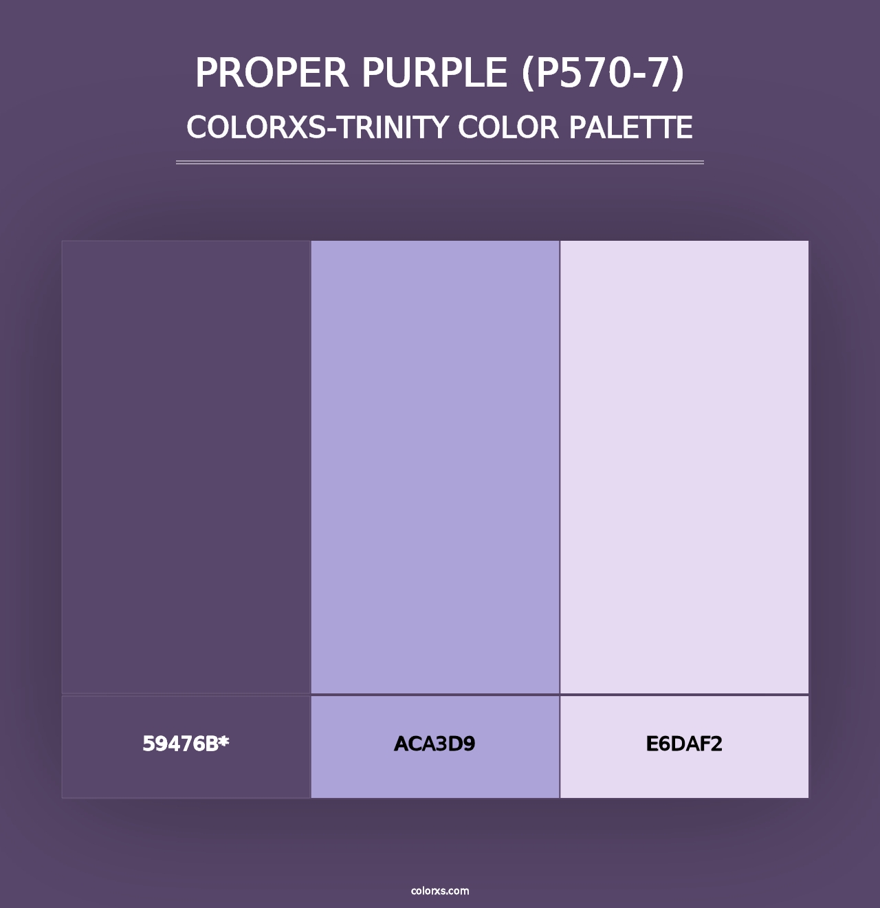 Proper Purple (P570-7) - Colorxs Trinity Palette