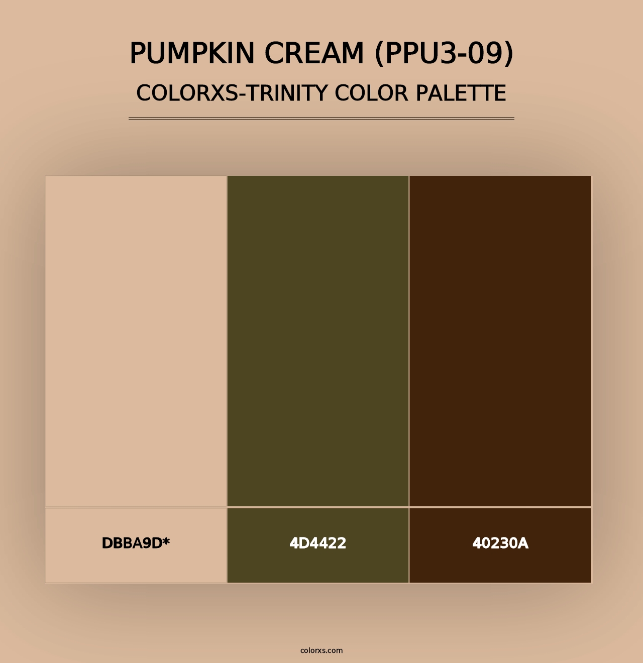 Pumpkin Cream (PPU3-09) - Colorxs Trinity Palette