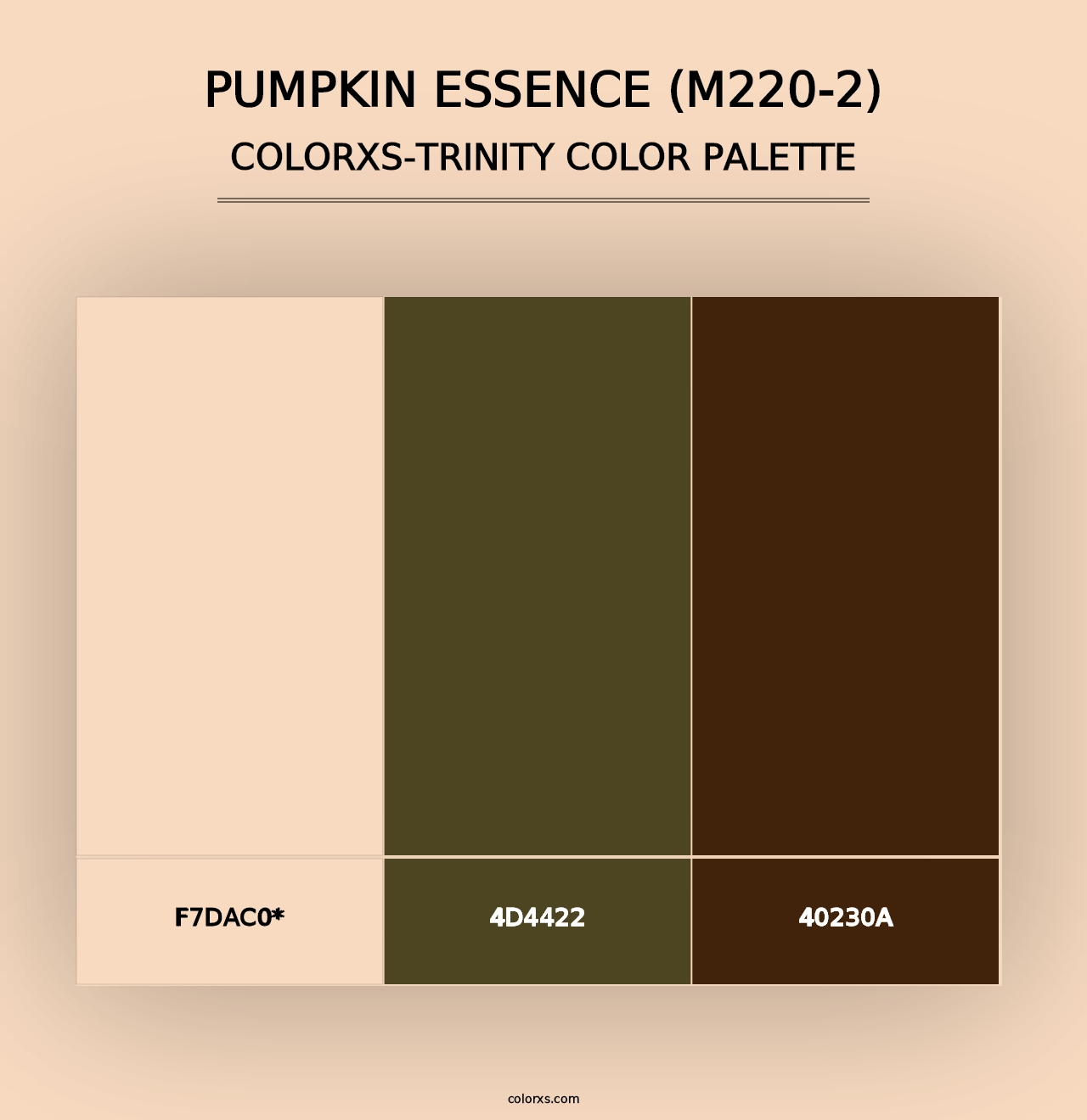 Pumpkin Essence (M220-2) - Colorxs Trinity Palette