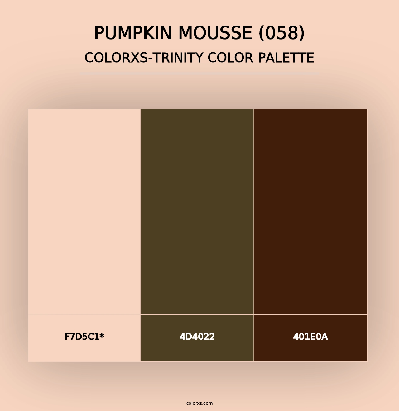 Pumpkin Mousse (058) - Colorxs Trinity Palette