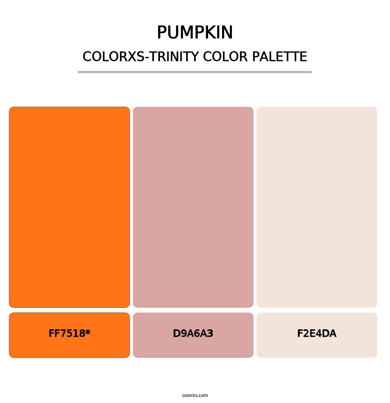 Pumpkin - Colorxs Trinity Palette