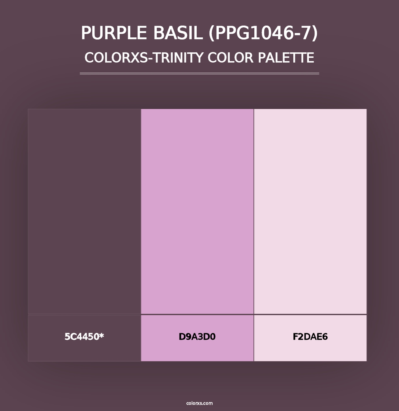 Purple Basil (PPG1046-7) - Colorxs Trinity Palette