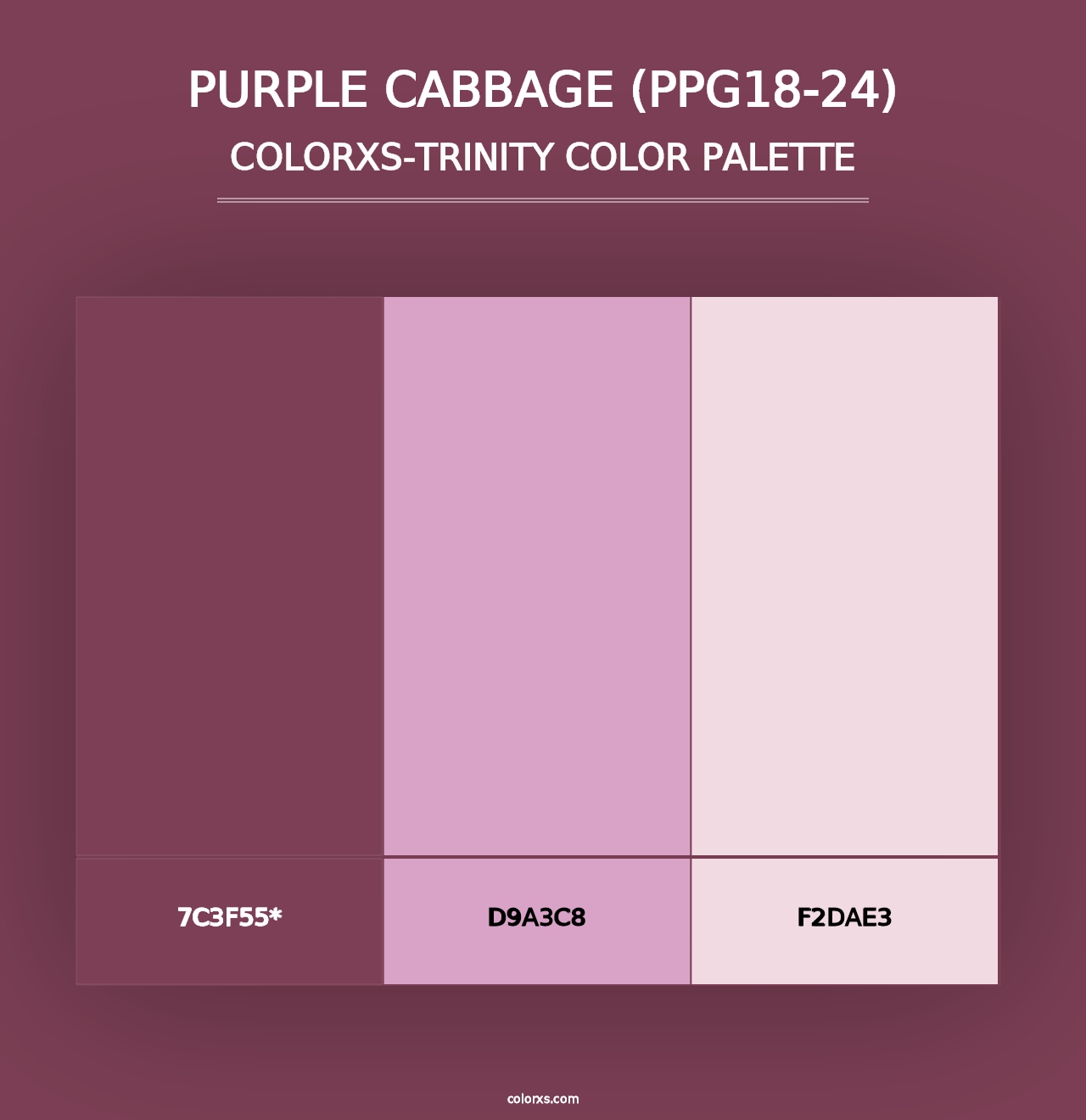 Purple Cabbage (PPG18-24) - Colorxs Trinity Palette