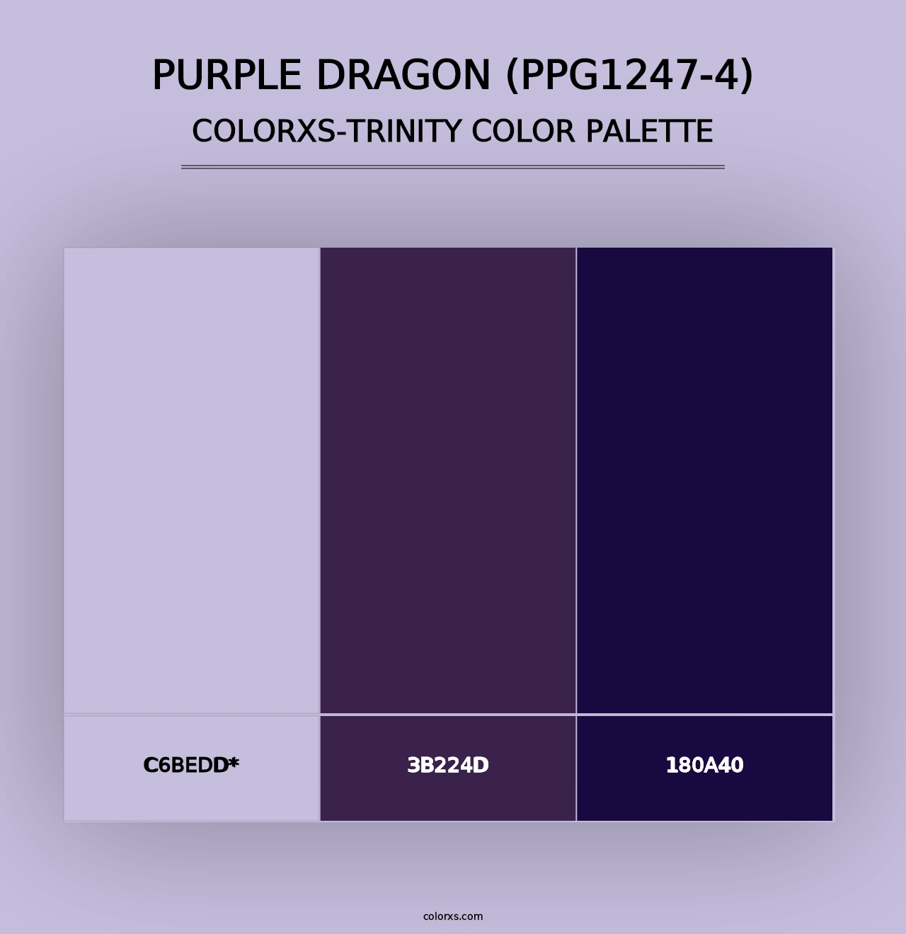 Purple Dragon (PPG1247-4) - Colorxs Trinity Palette