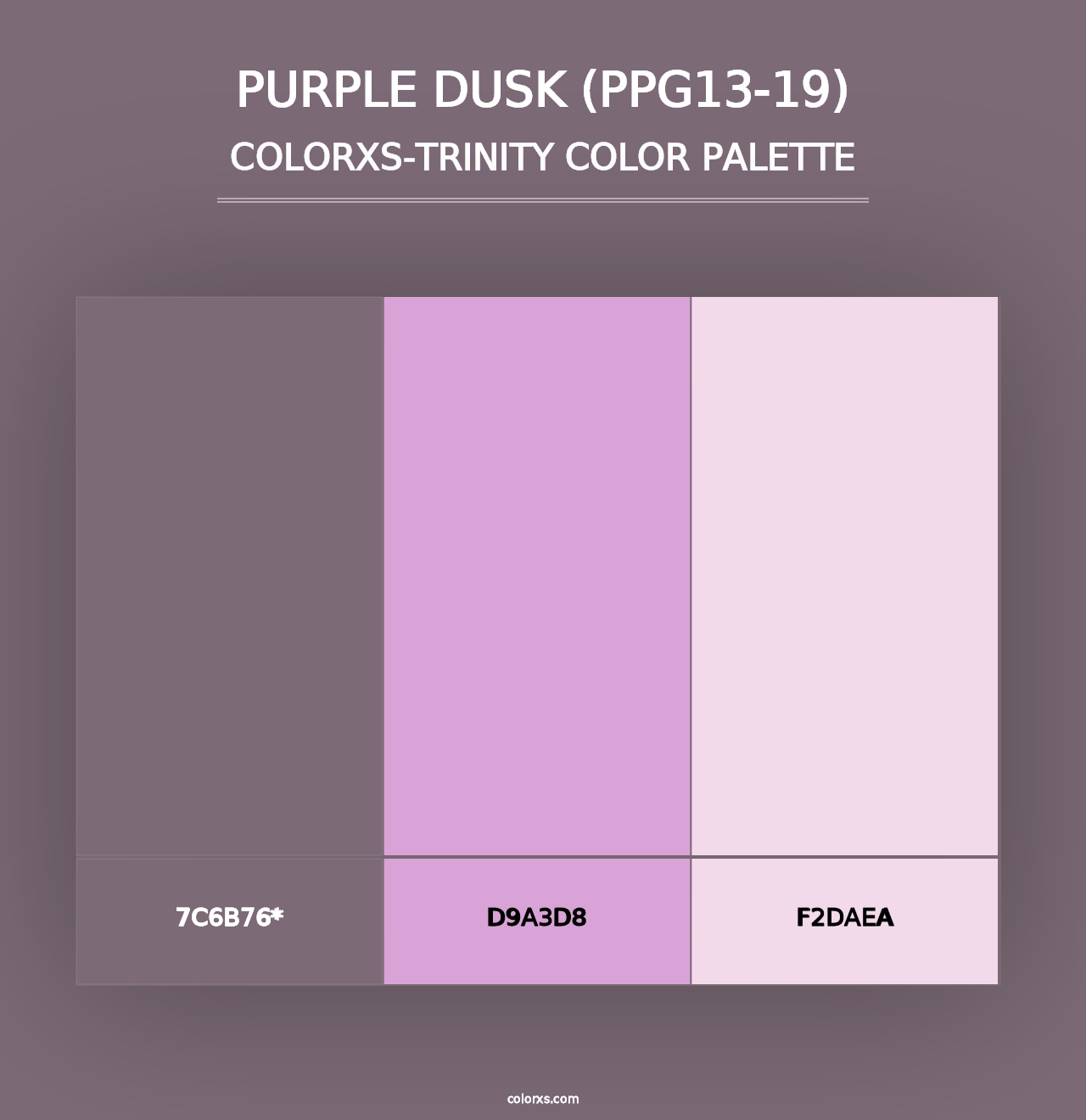 Purple Dusk (PPG13-19) - Colorxs Trinity Palette