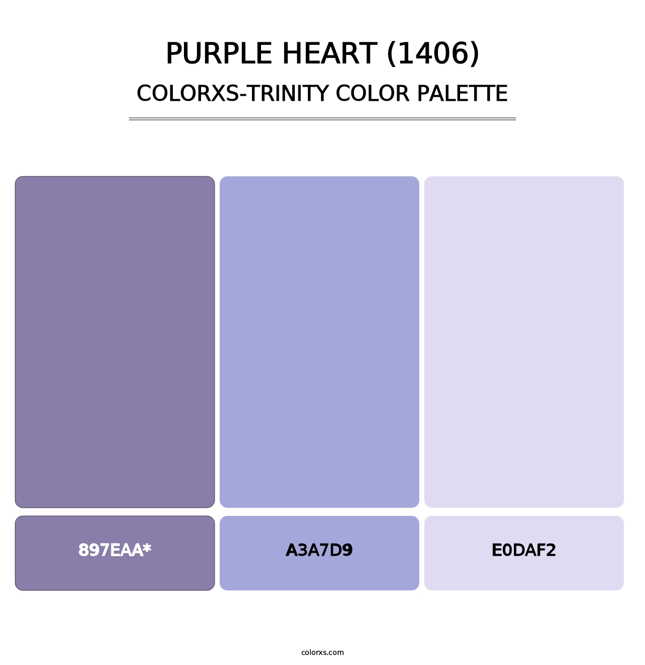 Purple Heart (1406) - Colorxs Trinity Palette