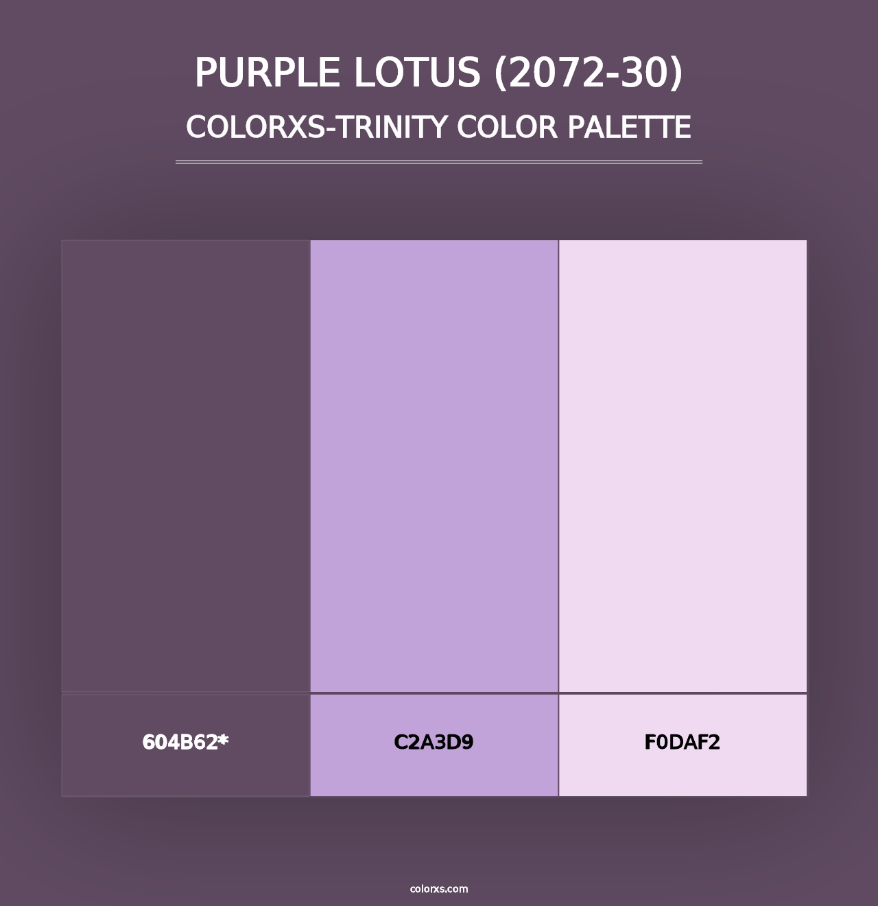 Purple Lotus (2072-30) - Colorxs Trinity Palette