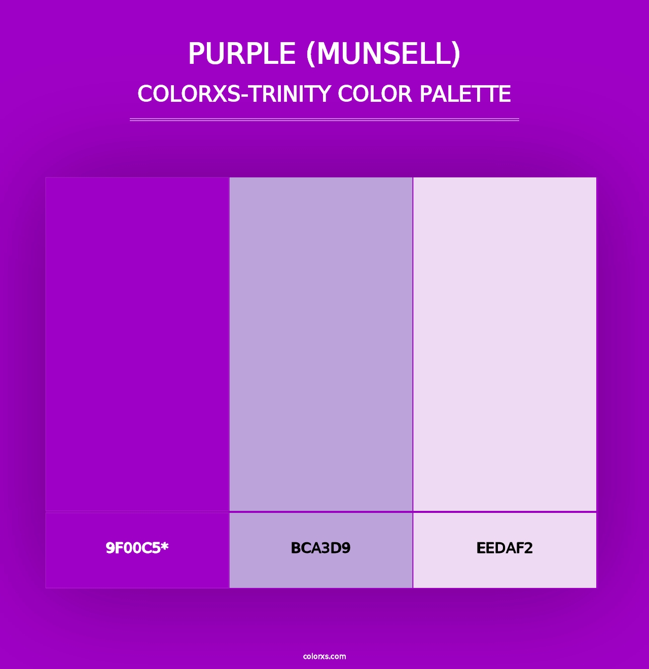 Purple (Munsell) - Colorxs Trinity Palette