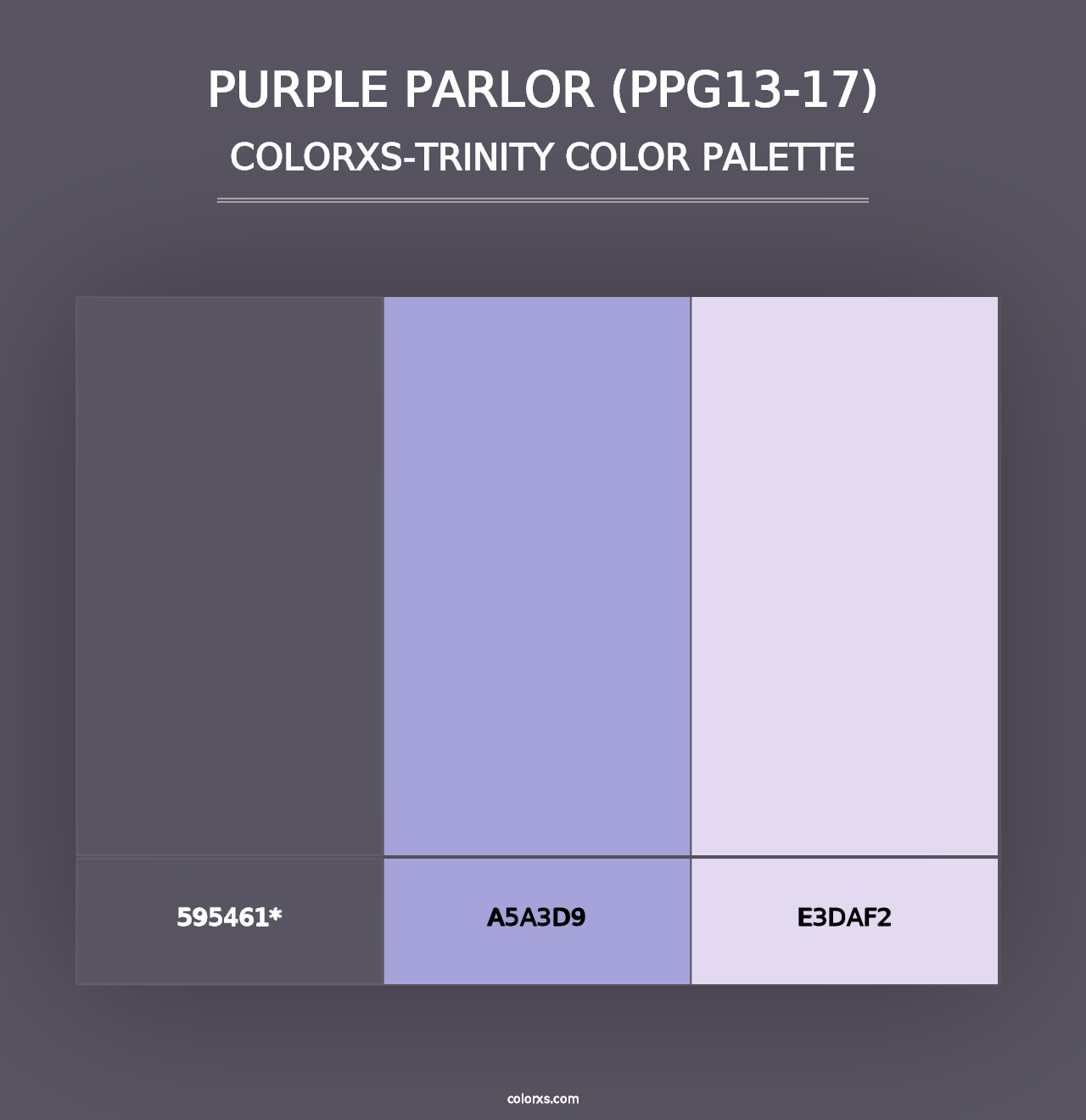 Purple Parlor (PPG13-17) - Colorxs Trinity Palette