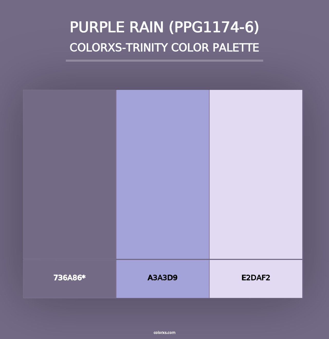 Purple Rain (PPG1174-6) - Colorxs Trinity Palette