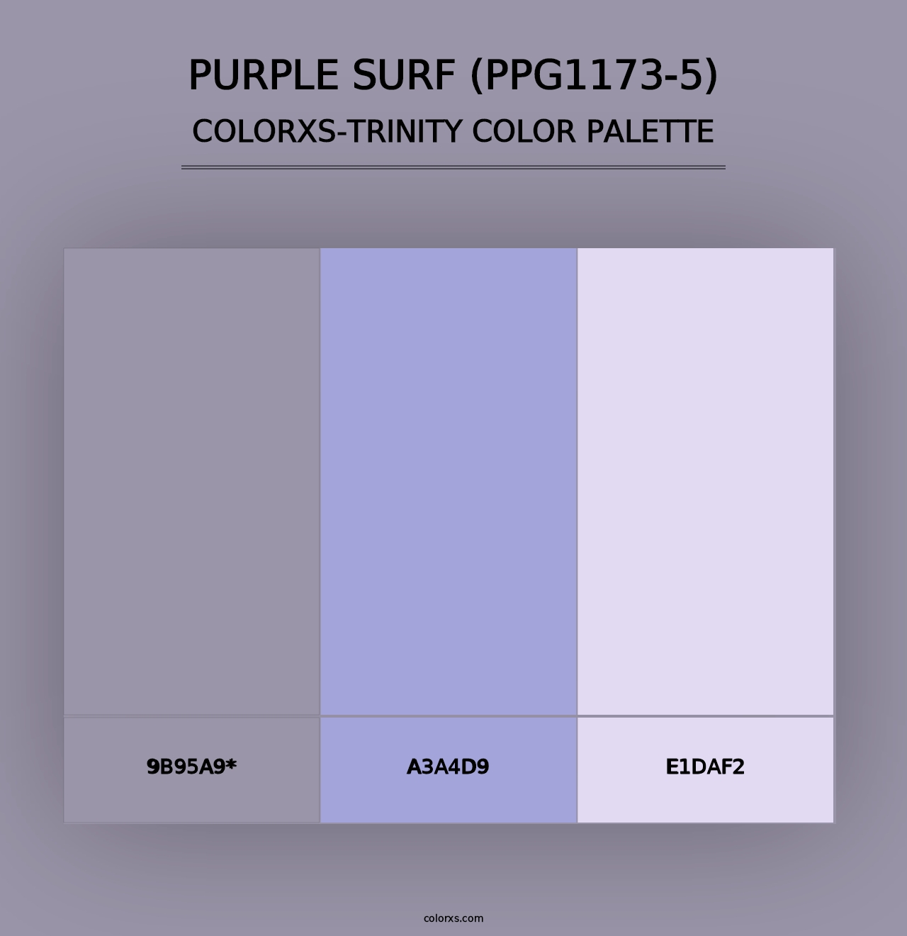 Purple Surf (PPG1173-5) - Colorxs Trinity Palette