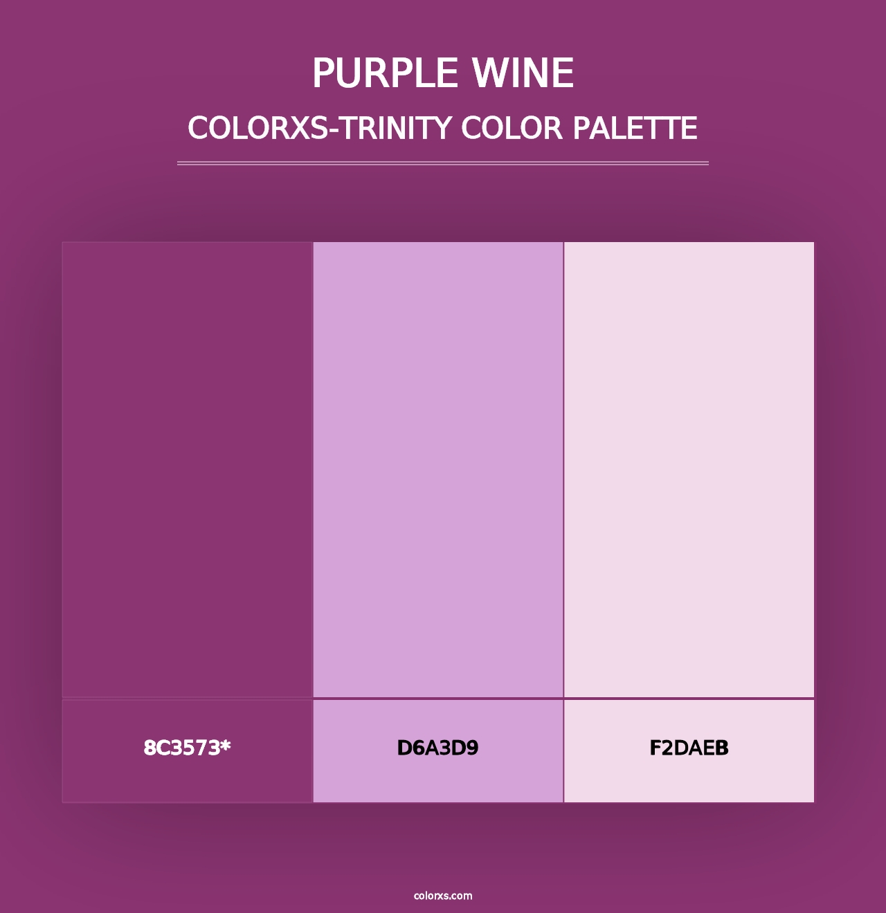 Purple Wine - Colorxs Trinity Palette