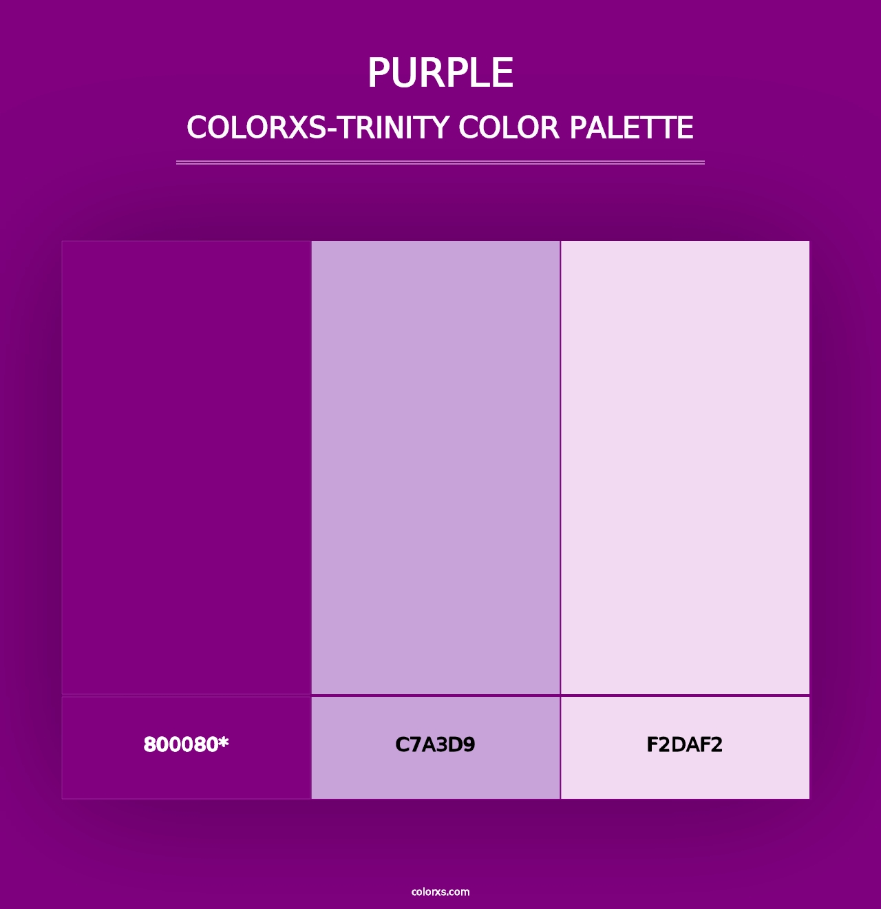 Purple - Colorxs Trinity Palette