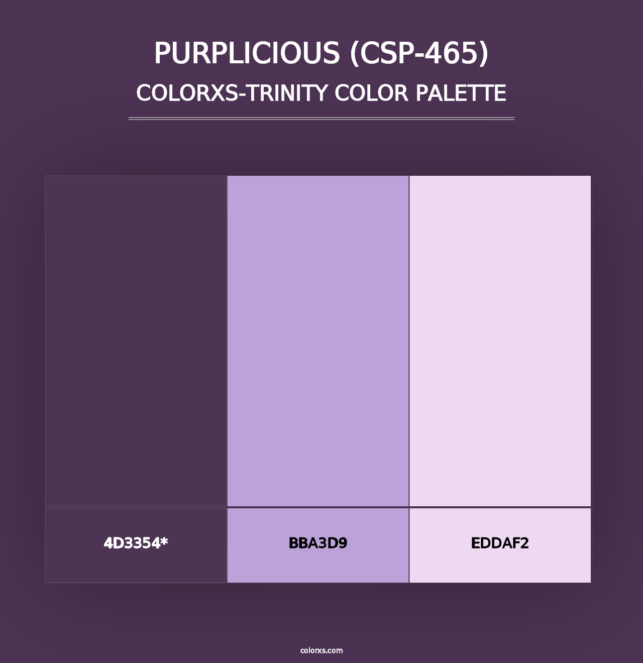 Purplicious (CSP-465) - Colorxs Trinity Palette