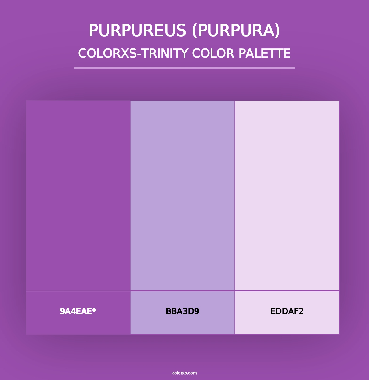 Purpureus (Purpura) - Colorxs Trinity Palette