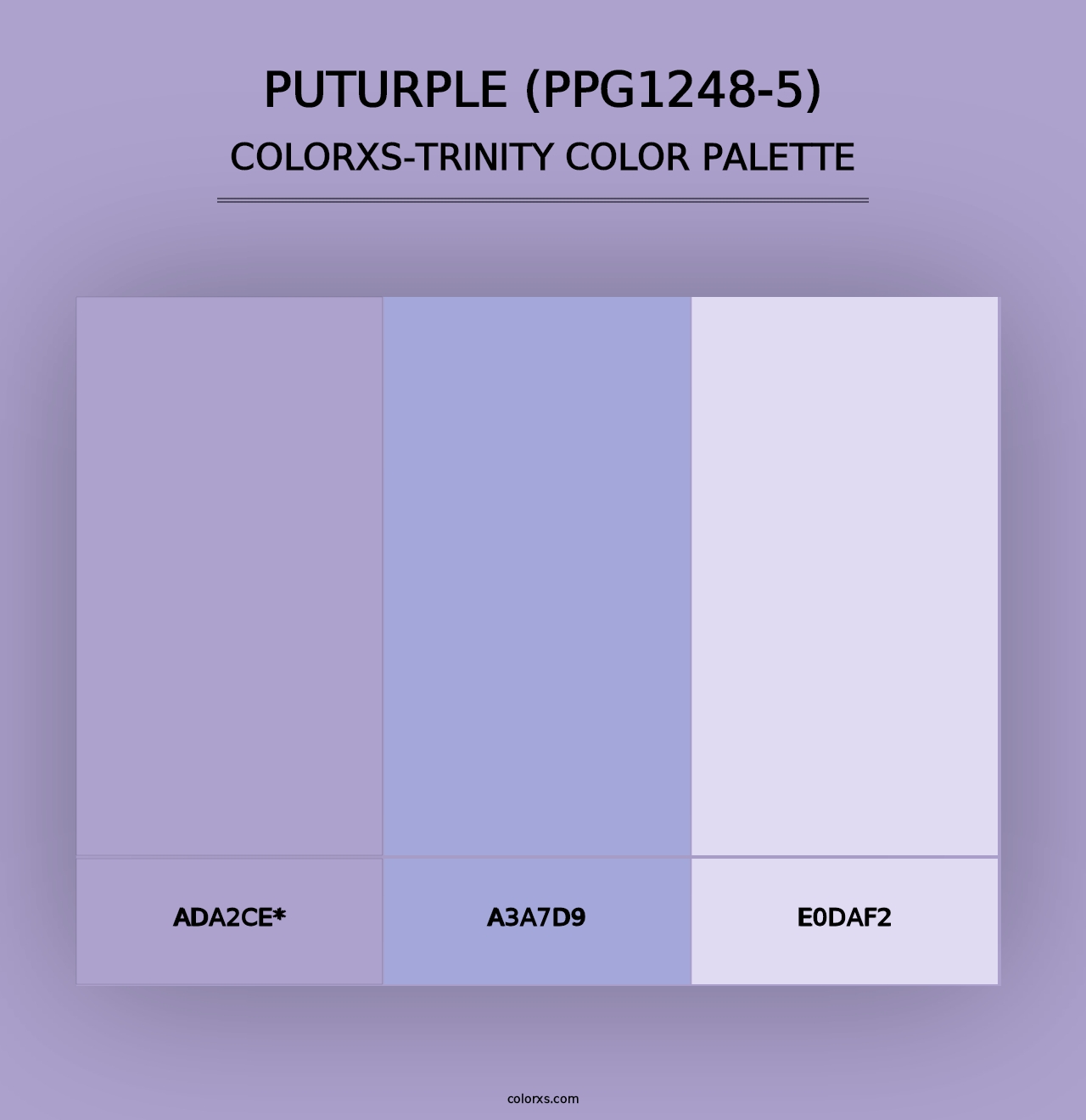 Puturple (PPG1248-5) - Colorxs Trinity Palette