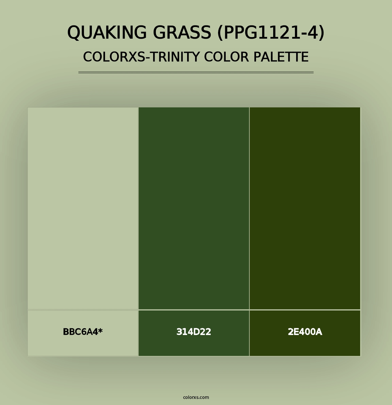 Quaking Grass (PPG1121-4) - Colorxs Trinity Palette