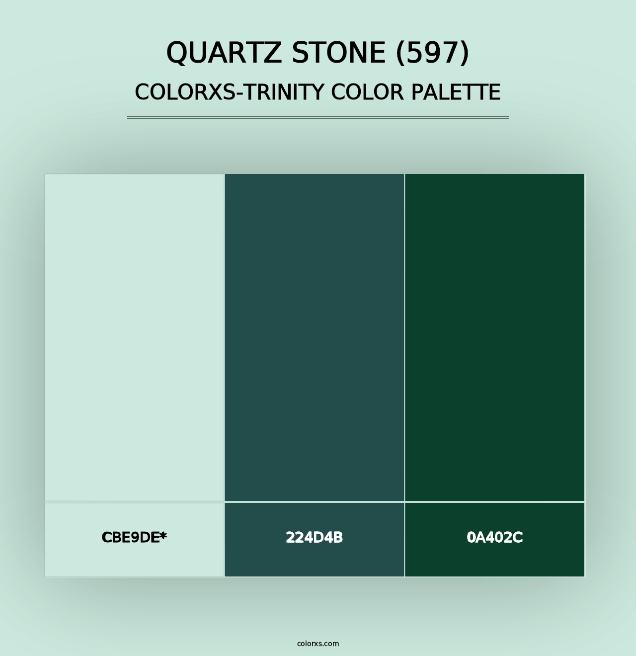 Quartz Stone (597) - Colorxs Trinity Palette