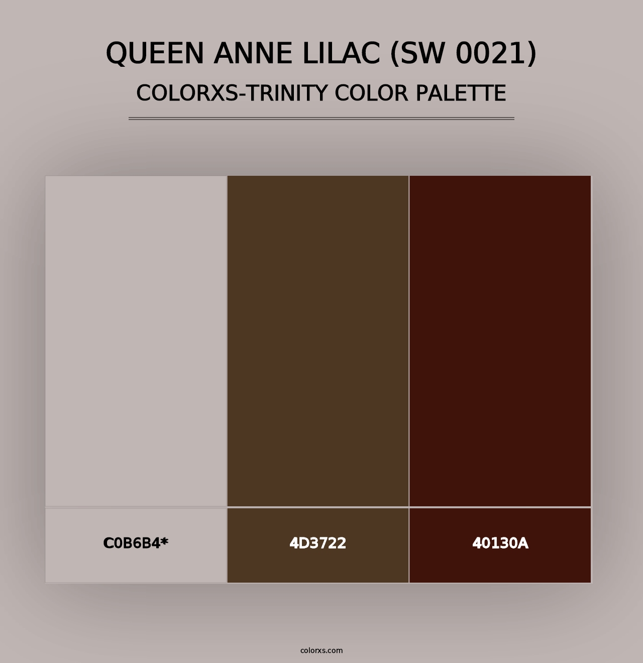 Queen Anne Lilac (SW 0021) - Colorxs Trinity Palette