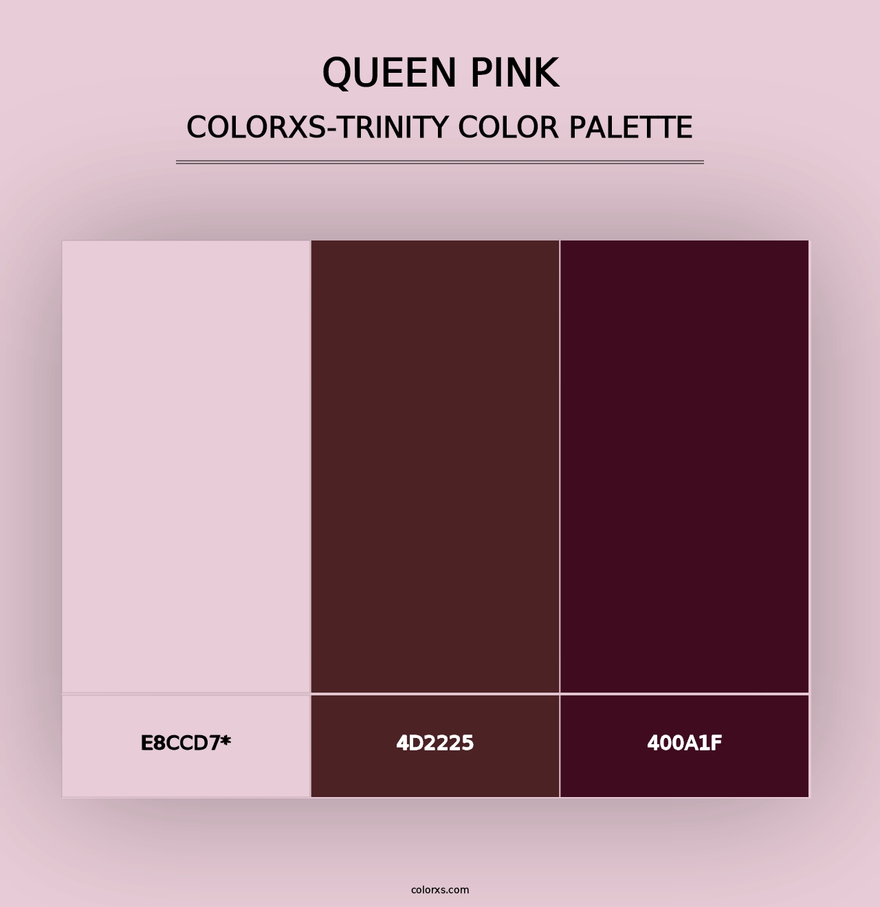 Queen Pink - Colorxs Trinity Palette