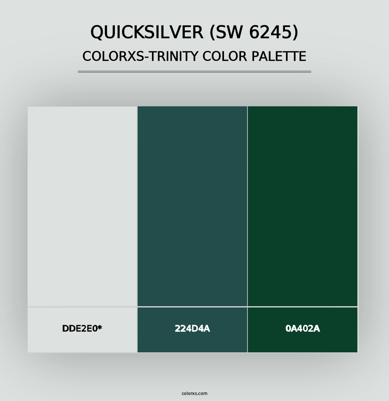 Quicksilver (SW 6245) - Colorxs Trinity Palette