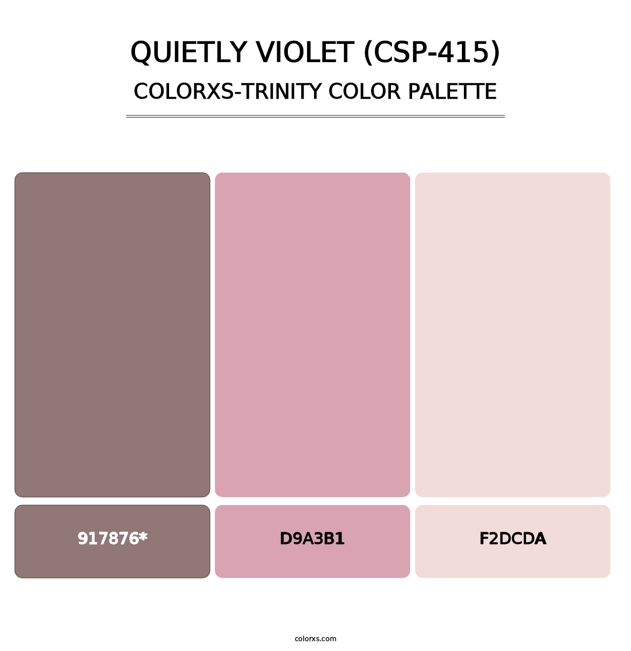 Quietly Violet (CSP-415) - Colorxs Trinity Palette