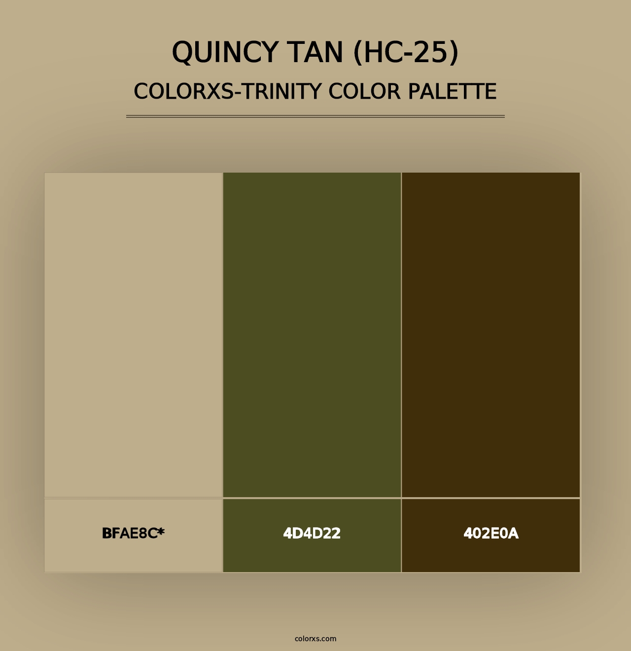 Quincy Tan (HC-25) - Colorxs Trinity Palette