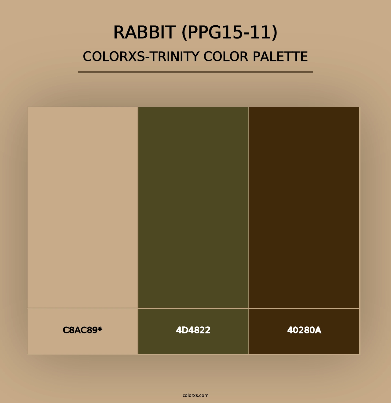 Rabbit (PPG15-11) - Colorxs Trinity Palette