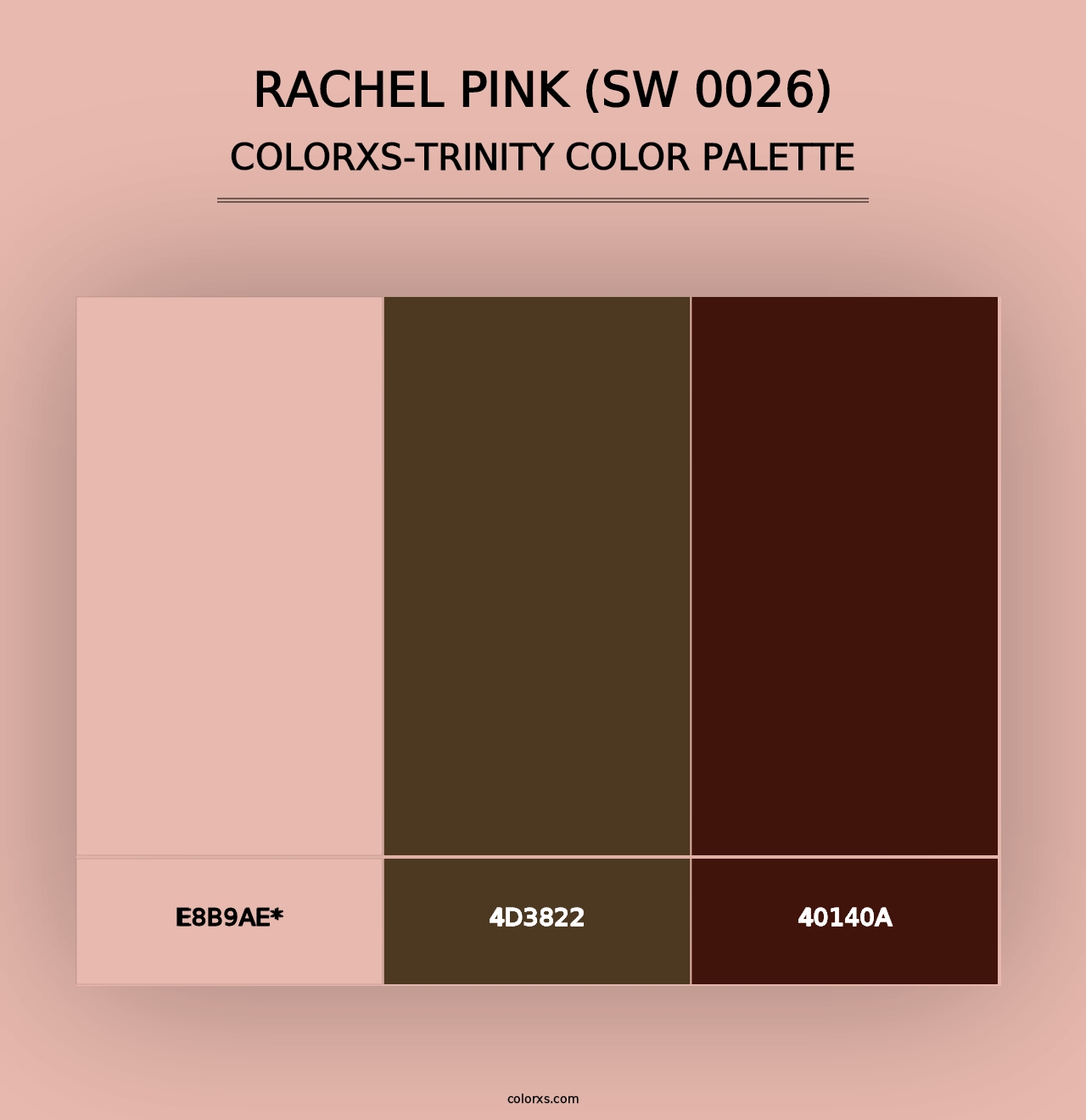 Rachel Pink (SW 0026) - Colorxs Trinity Palette