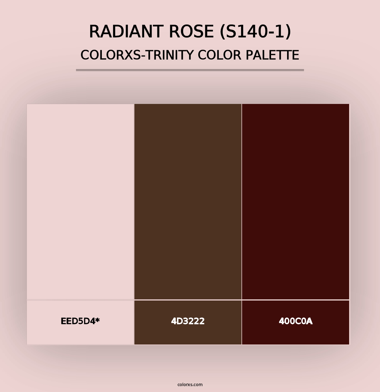 Radiant Rose (S140-1) - Colorxs Trinity Palette