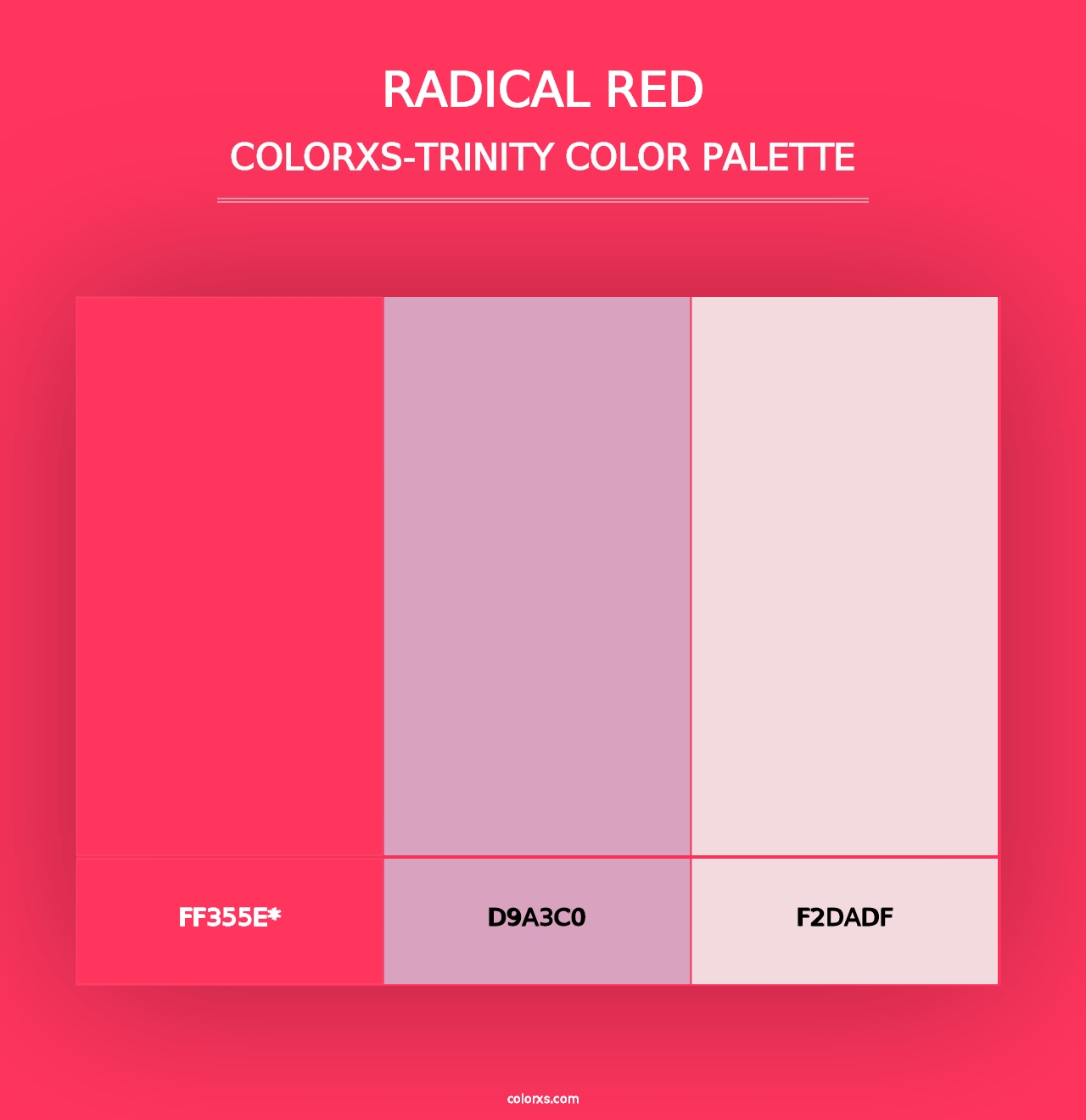 Radical Red - Colorxs Trinity Palette