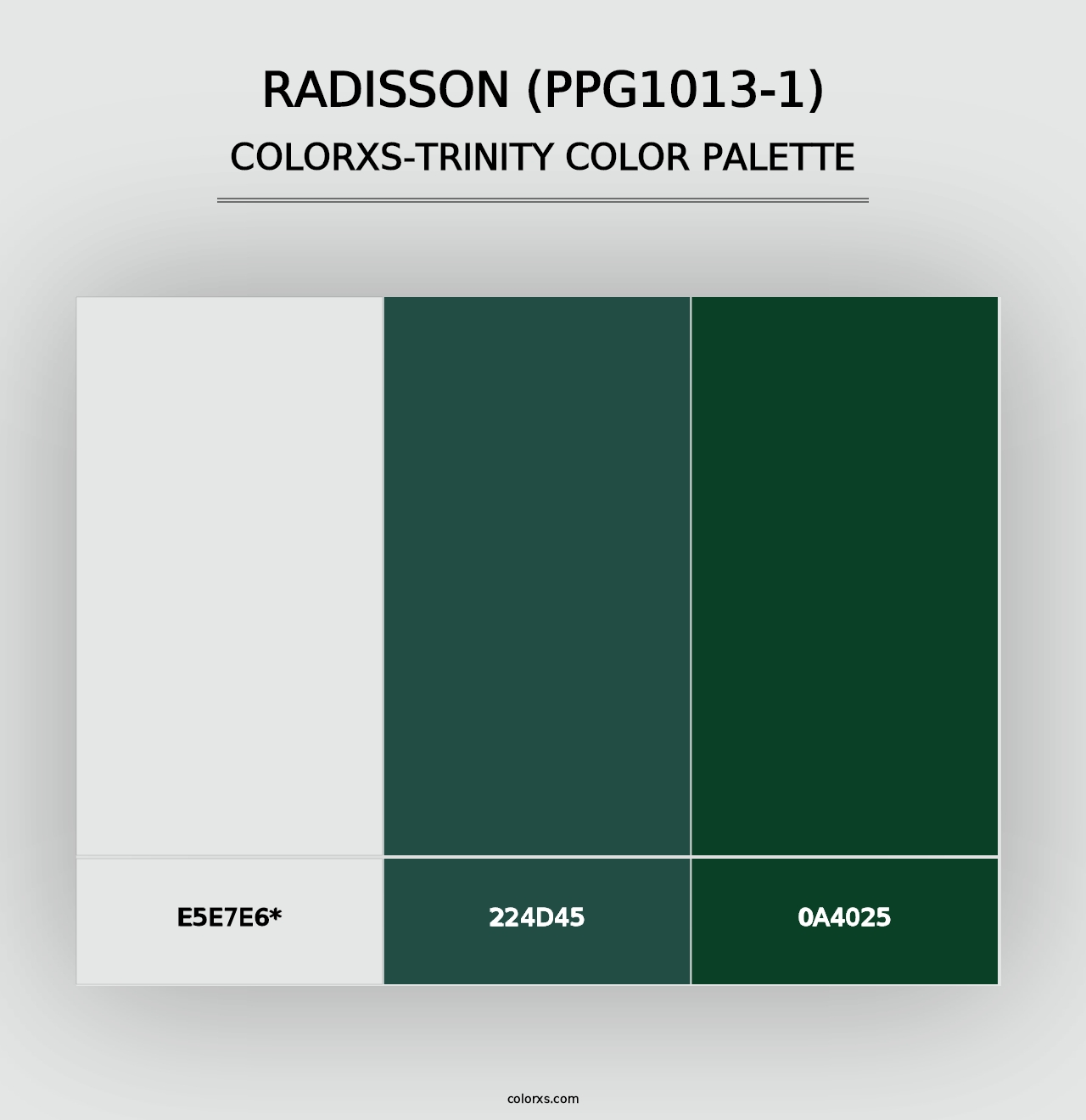 Radisson (PPG1013-1) - Colorxs Trinity Palette